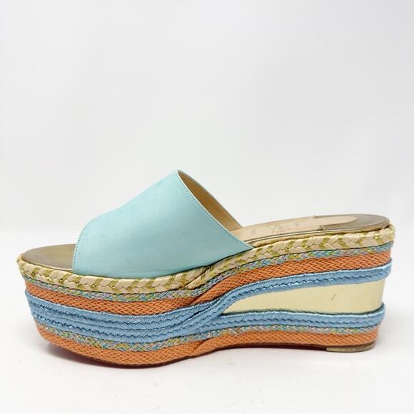 Christian Louboutin Myriama Espadrille Slip On Mules Sandals EU 37 - Picture 7 of 11